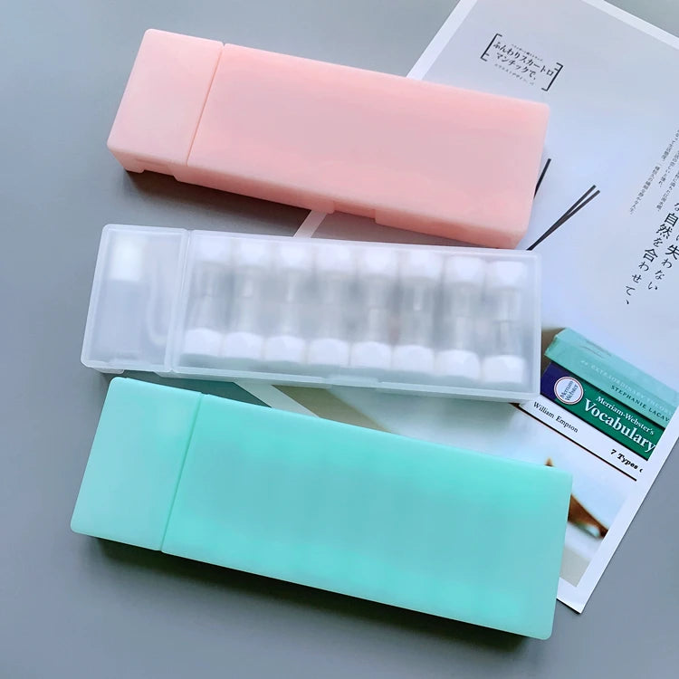 8 Pairs RGP Contact Lens Case Fruit Cartoon Cosmetic Lens Container Portable Travel Set Spectacle Case Storage Lens