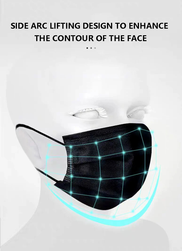 10-200PCS Kids Masks Disposable Child mask Non-wove Filter Breathable Children mask 3 Layer Ply Anti-dust Children's mascarillas