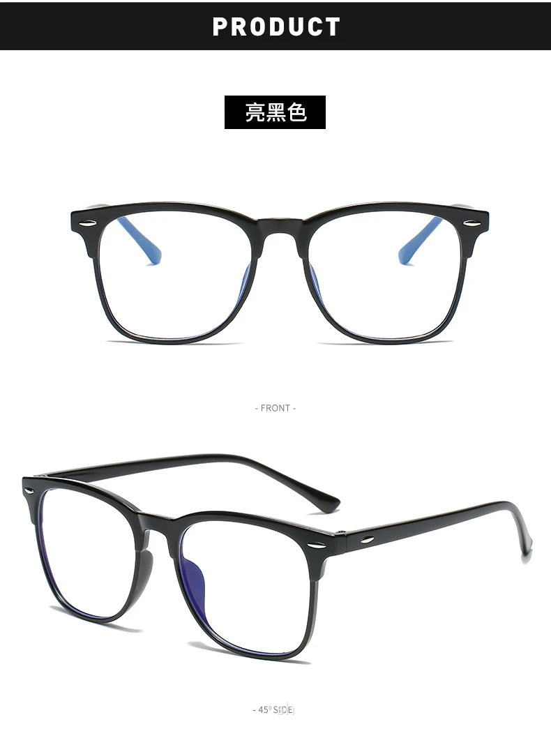 Transparent Computer Glasses Frame Women Men Anti Blue Light square Eyewear Blocking Glasses Optical Spectacle Eyeglass