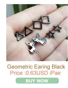 Punk Stainless Steel Chemistry Atom Shape Earrings for Women Men Creative Science Pendant Studs Jewelry Graduation Gift Friend
