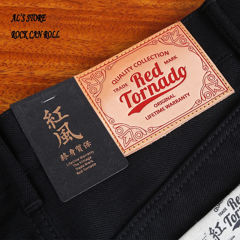 511xx-0006 Red Tornado Indigo Selvage Unwashed Slim Pants Unsanforised Raw Denim Jeans 14.5oz