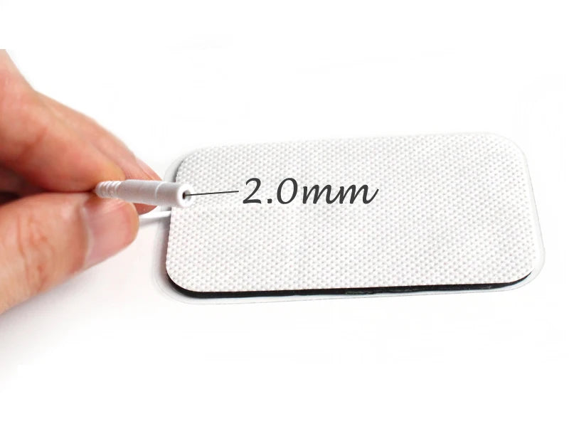 10/20Pcs Electrode Pads 2mm Plug Self Adhesive Replacement for Tens Acupuncture Electrode Pads Square Muscle Stimulator Slimming