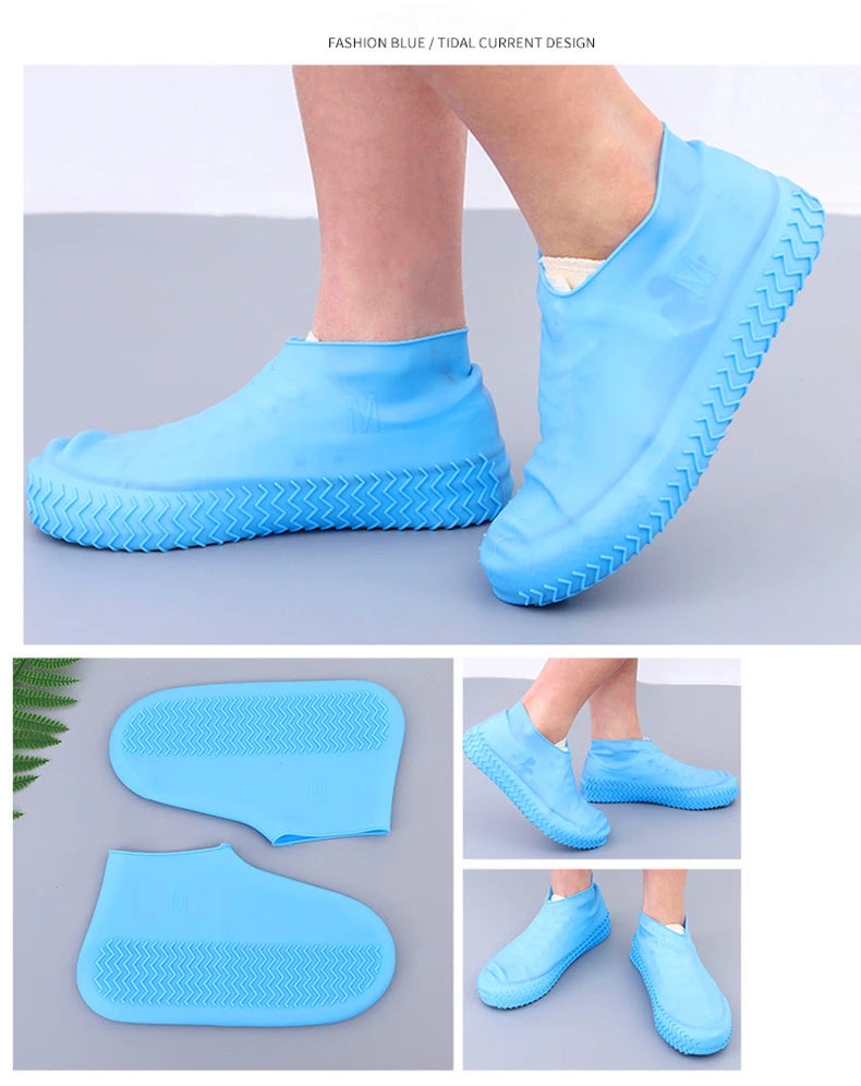 Waterproof Shoe Cover Silicone Material Unisex Shoes Protectors Rain Boots for Indoor Outdoor Rainy Silicone outdoor shoe Cover