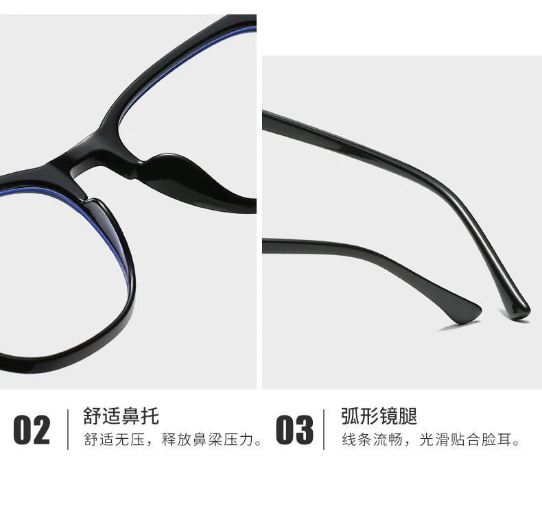 Transparent Computer Glasses Frame Women Men Anti Blue Light square Eyewear Blocking Glasses Optical Spectacle Eyeglass