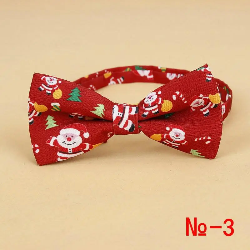 Men's Christmas Bow Ties Cotton Festival Theme Tie Snowflake Christmas Tree Pattern Mens Bow Tie Christmas Party Gift for Men