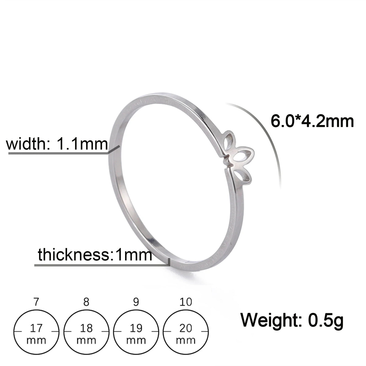 COOLTIME Lotusringe für Damen Edelstahl Paarring Hochzeitsverlobungsgeschenke Minimalistische Ringe Trendschmuck