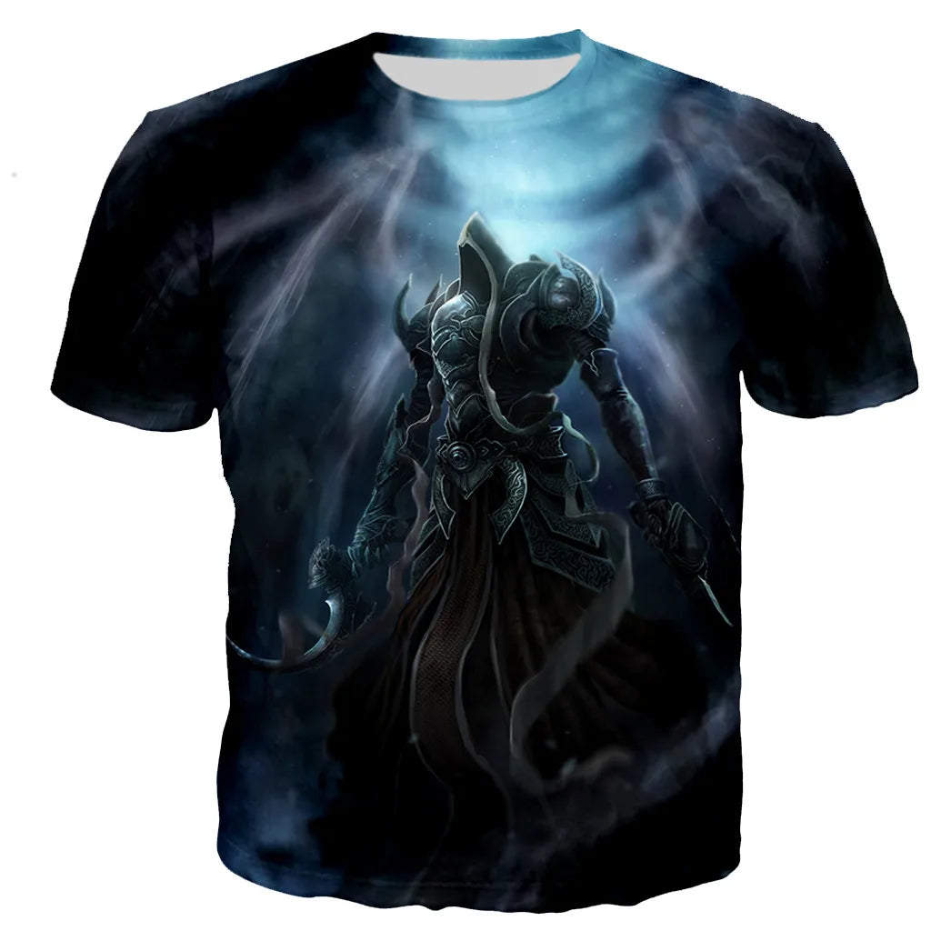 Diablo 3 Reaper of Soul T-Shirt Herren/Damen 3D-gedruckte T-Shirts Freizeit Harajuku-Stil T-Shirt Streetwear Tops Dropshipping110/6XL