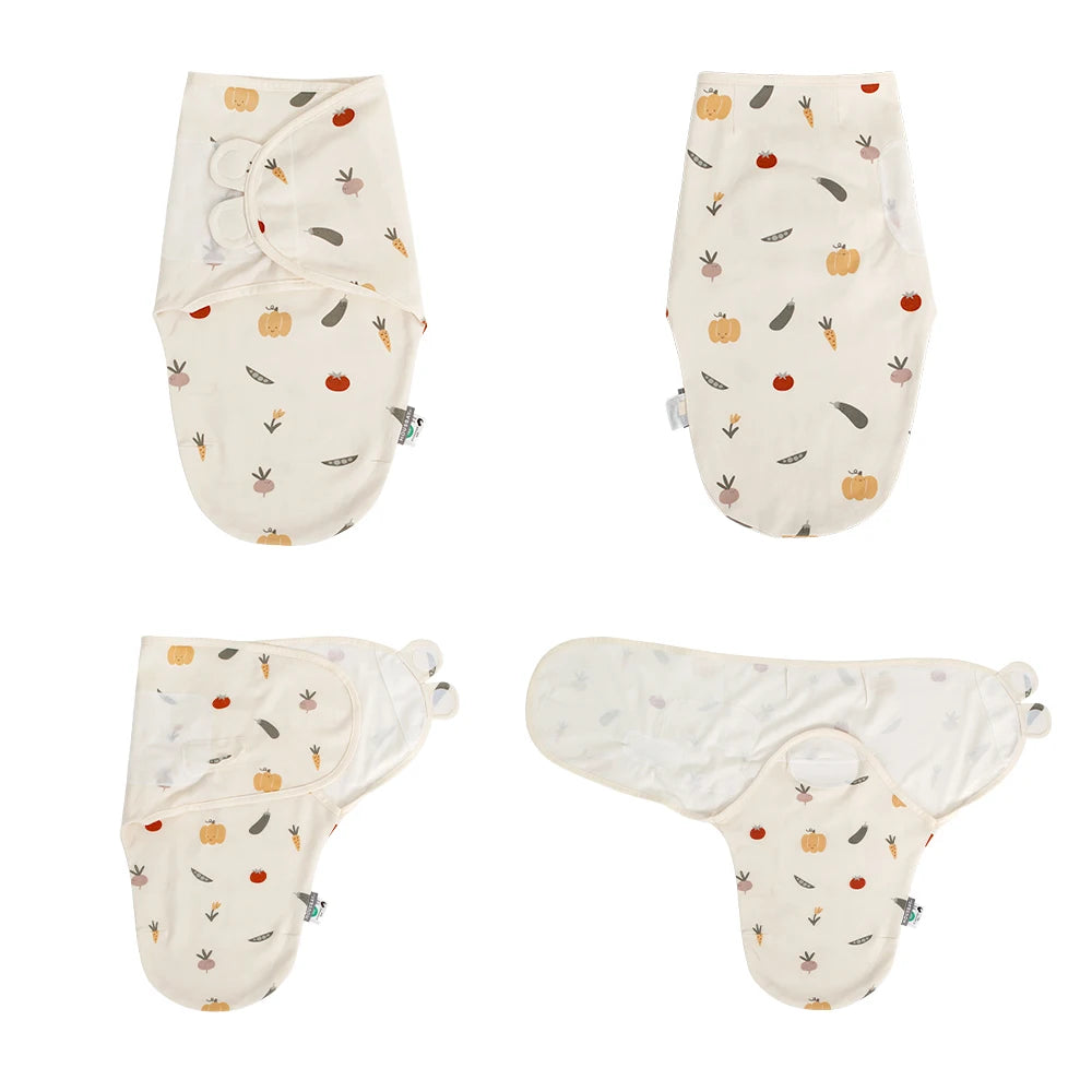 0-6 Months Baby Sleeping Bag Summer Thin Single Layer 100% Cotton Soft Breathable Newborn Swaddle Wrap Anti-Startle Sleepsack