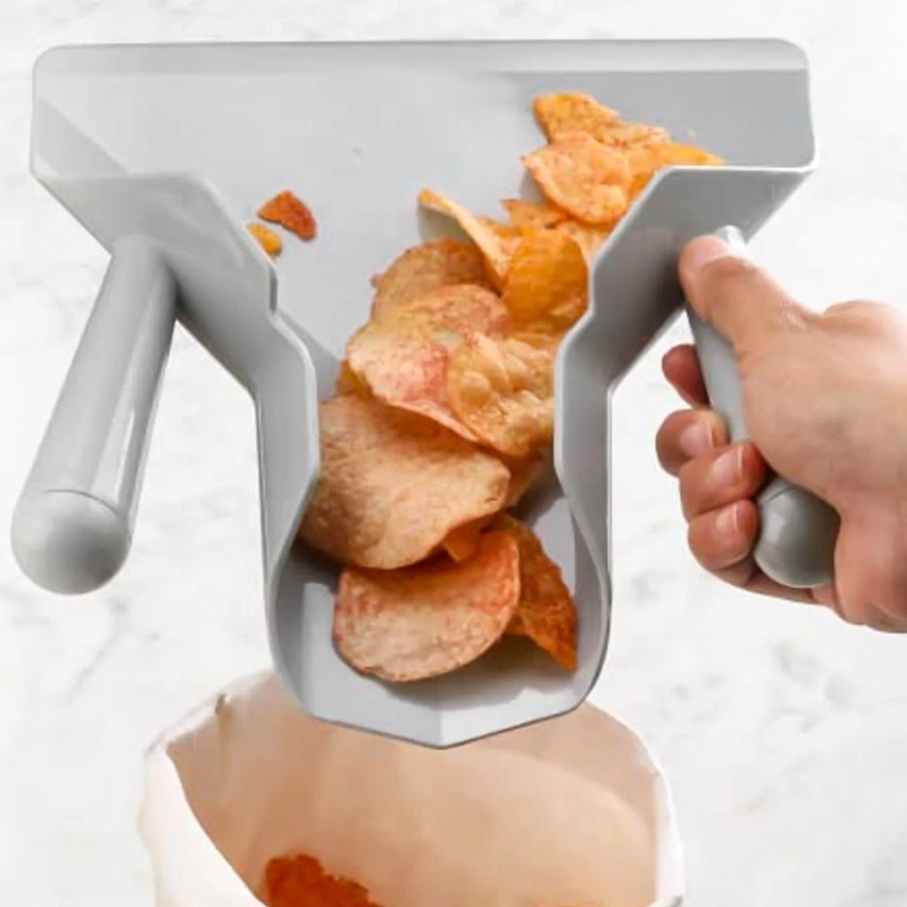 Plastic Chip Scoop French Fries Shovel Loader Chip Packaging Shovel Funnel Popcorn Fast Food Double Handle