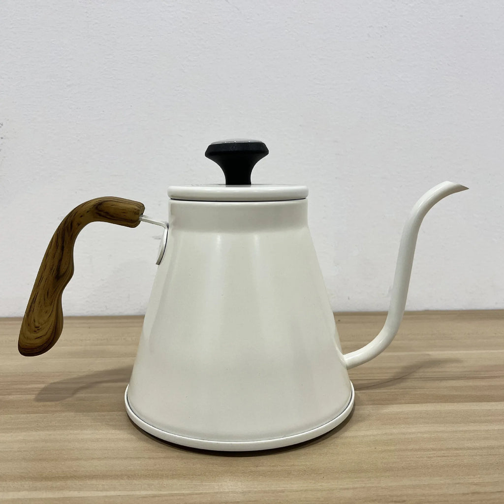 304 Stainless Steel Pour Over Coffee Kettle, Long Spout with Temperature Control, Suitable for Open Flame and Tea Brewing, 1.2L