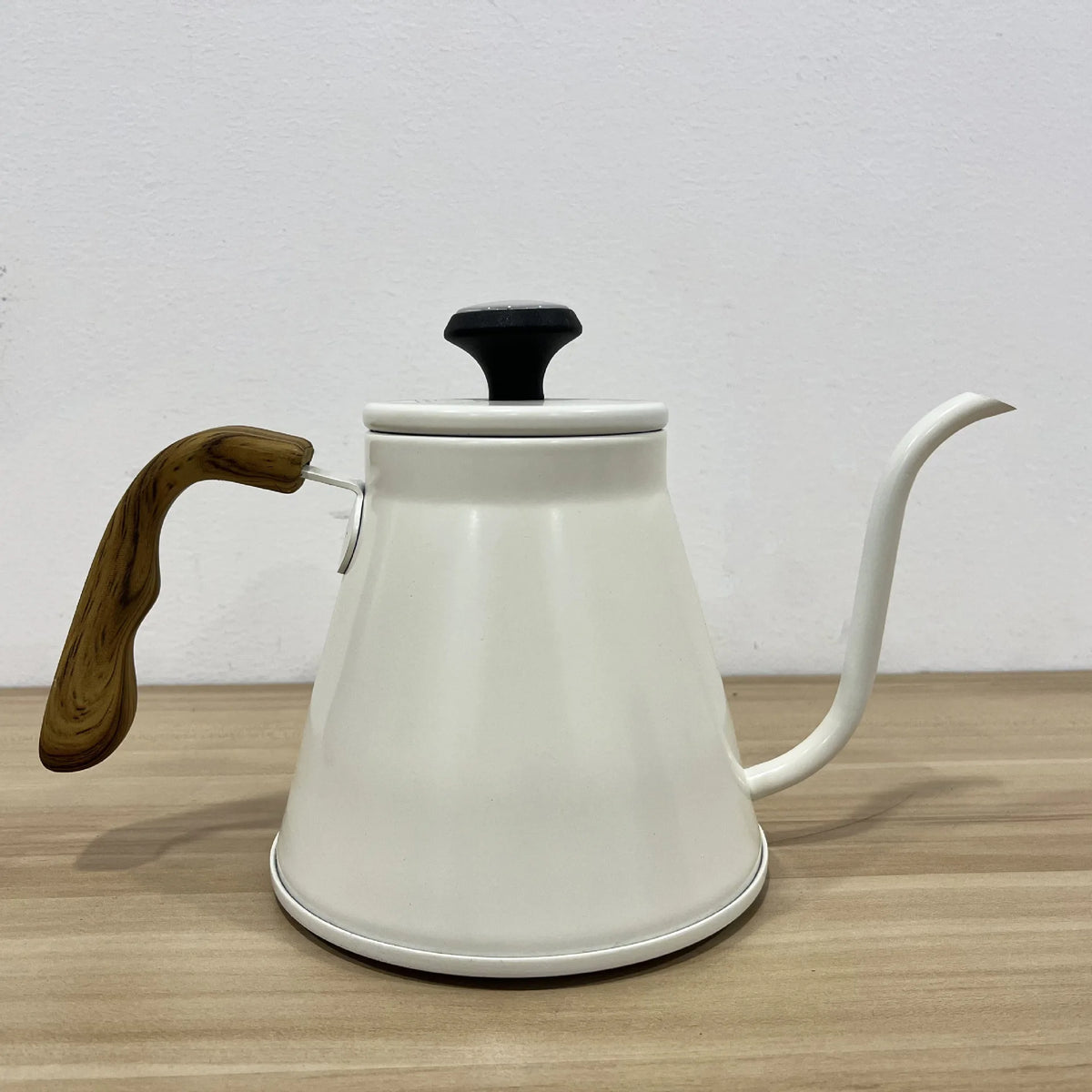 304 Stainless Steel Pour Over Coffee Kettle, Long Spout with Temperature Control, Suitable for Open Flame and Tea Brewing, 1.2L
