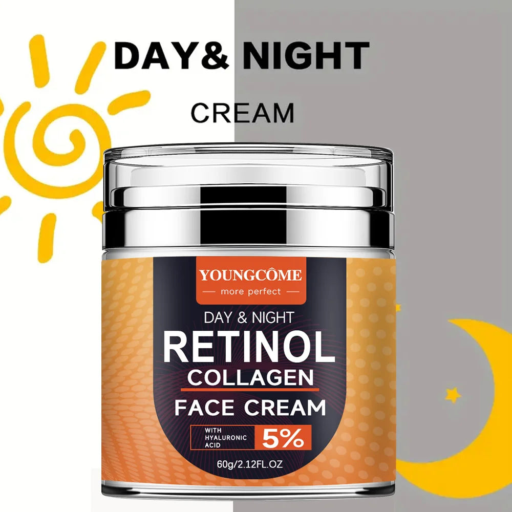 Face Moisturizer Retinol Cream - Men And Women Aging Resisting Facial Cream -Face Cream With Retinol, Collagen & Hyaluronic Acid