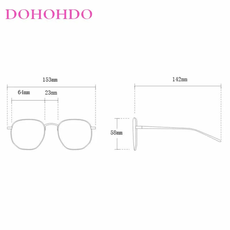 DOHOHDO New Ladies Metal Rivet Pilot Sunglasses Women Luxury Personality Glasses Cool Eyewear Shades Lady Oculos De Sol UV400