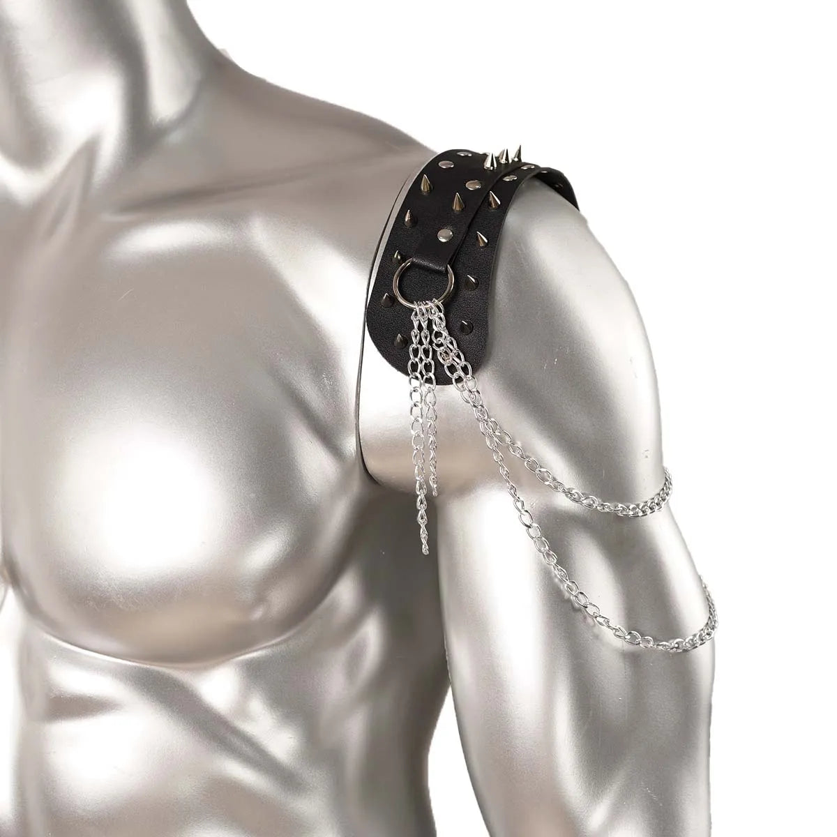 1 pc Shoulder armor epaulettes Unisex leather pauldron spiked epaulettes jewelry