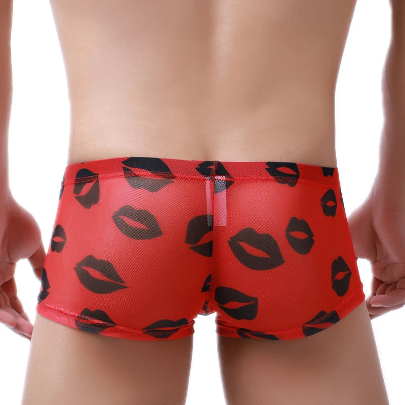 New Boxer Shorts Underpants Men Mesh Boxers Underwear U Pouch Breathbale Shorts Low-rise Ropa Interior Hombre Boxershorts Gay