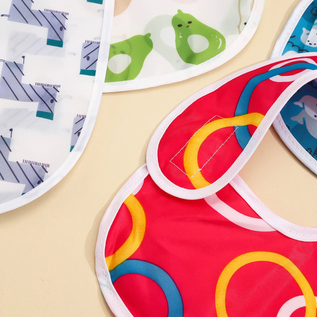 Baby Bibs Waterproof Kids Lunch Feeding Burp Cloth Boys Girls Cartoon Saliva Towel Newborn Printing Bibs Apron