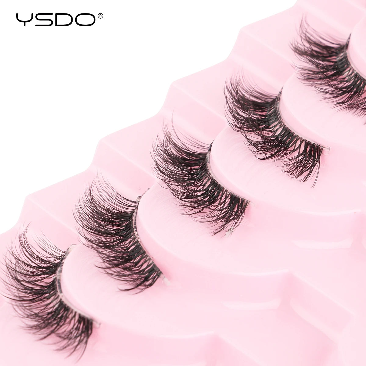 YSDO Halb-Wimpern 5/7/10 Paare Nerzwimpern Natürliche Falsche Wimpernverlängerung Make-up Wispy Katzenwimpern Künstliche Wimpern Maquiagem Cilios