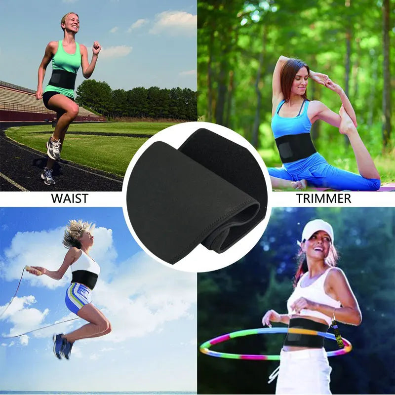 Tcare Taillentrimmergürtel Neopren Bauchweggürtel Rückenstütze Gewichtsverlust Schweißverstärker Verstellbarer Gürtel Schlankheits-Body Shaper
