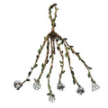 Witches Bells For Door Protection Celtic Door Bells For Porch, Garden, Window Decoration Green Leaves Tree Of Life