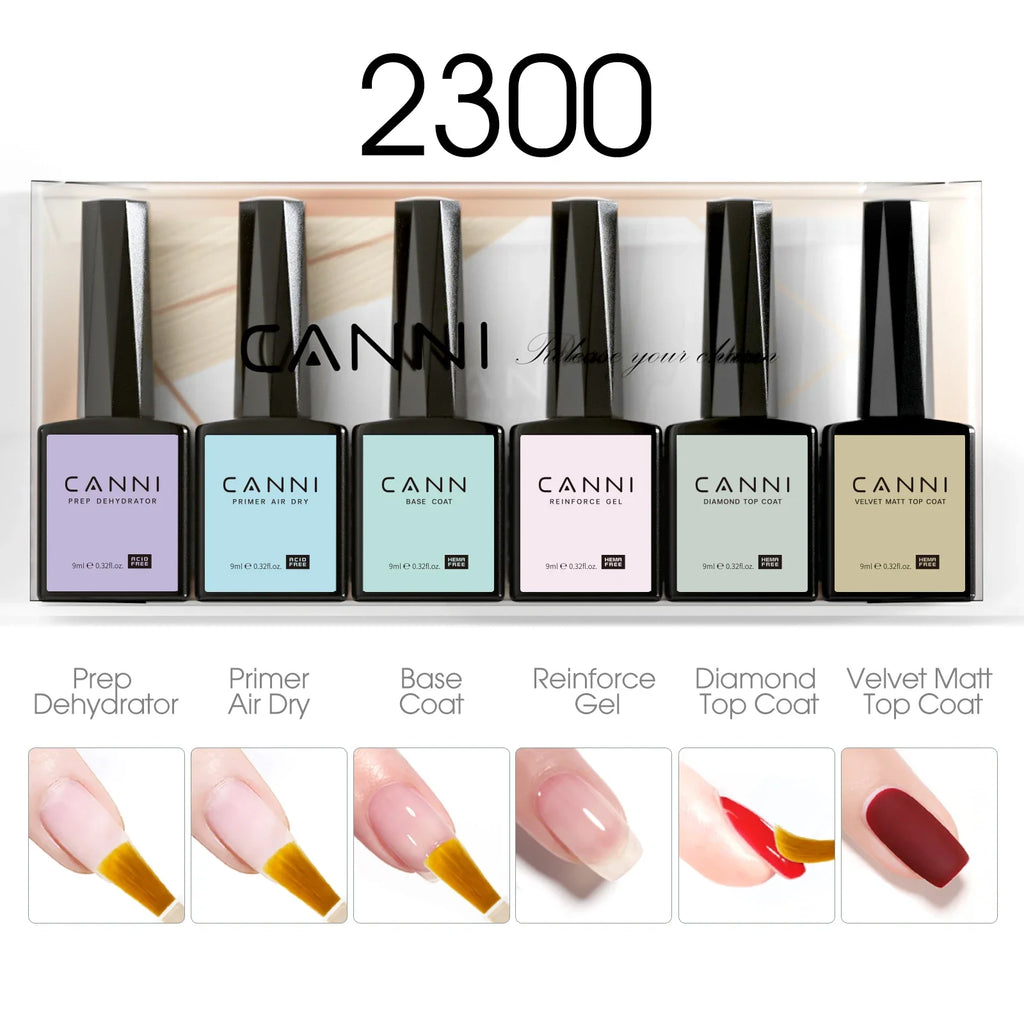 CANNI Hema TPO Free Nail Gel Polish Fall Nails Maillard Color Collection Semi Permanent Diamond Longwear Top Coat 9ml
