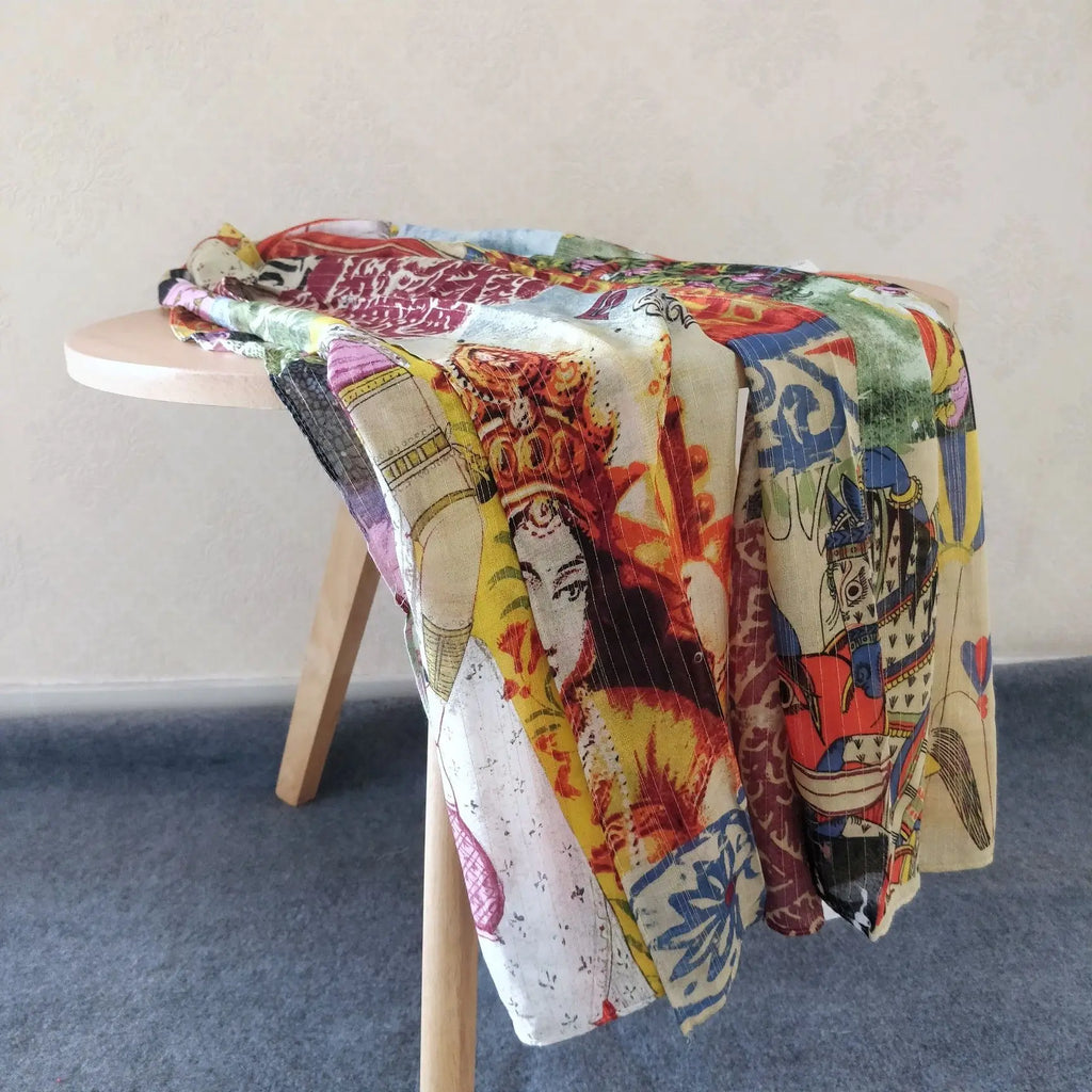 Foreign trade original single Spanish new trend colorful leisure gift shawl scarf scarf