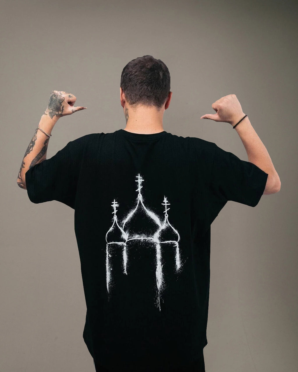 Harajuku Oversized Streetwear Men's Tshirt Cmhell Graphic Print Tops Cotton Hip Hop Aesthetic Short Sleeve Clothing Goth Y2k Tee