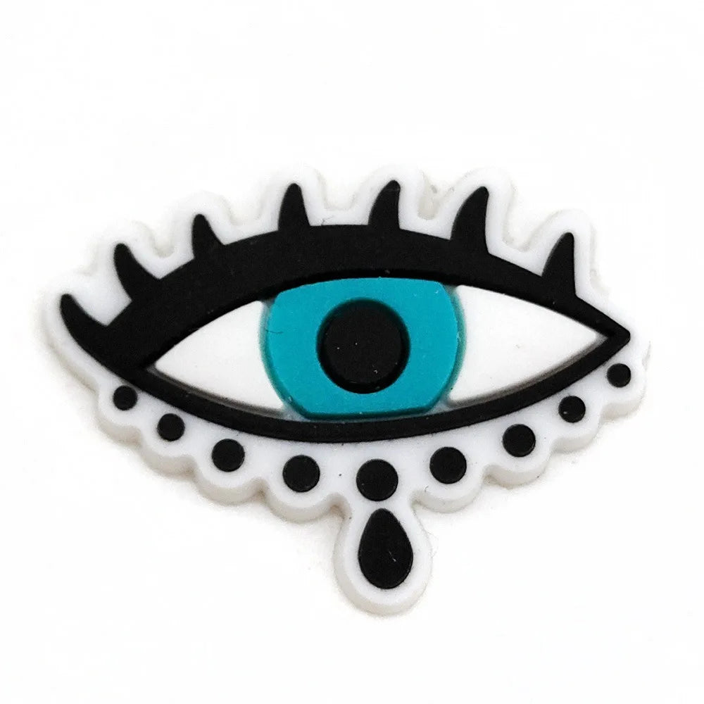 Eyeball Shoe Charms for Crocs Accessories Men Women Colorful Evil Hand Fashion Garden Sandals Buckle Decorations Pins Kids Shoes