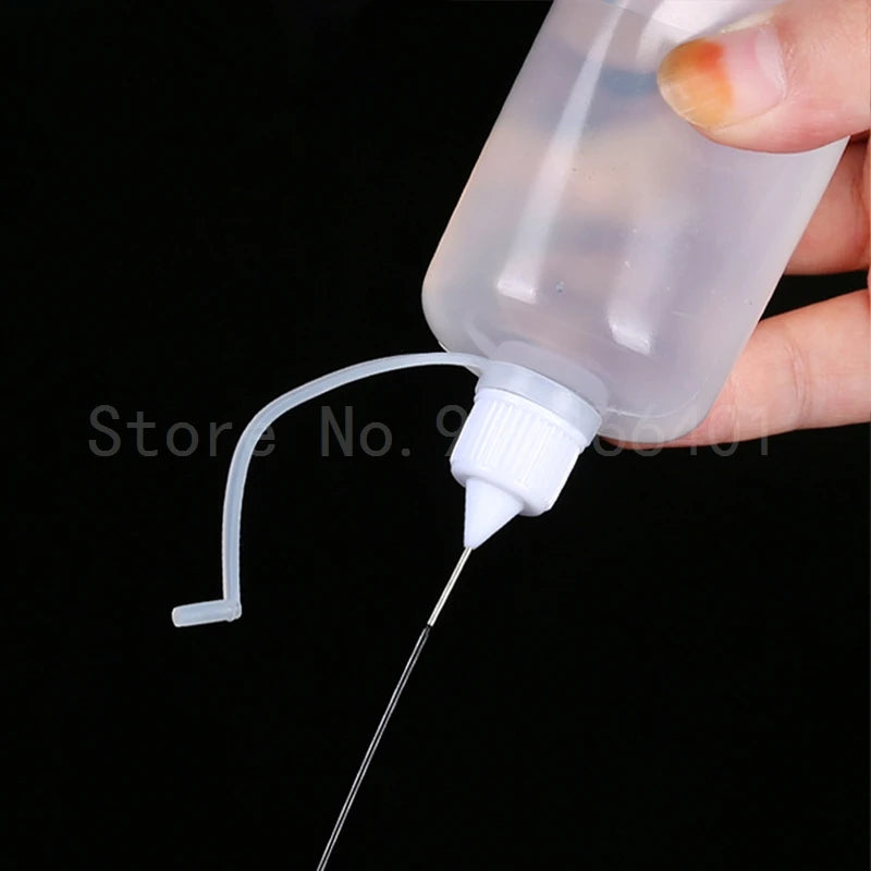5ml 10ml 30ml 50ml 100ml Needle Tip Squeeze Glue Bottle PE Plastic Dispensing Bottle ELiquid Paint Oil Container