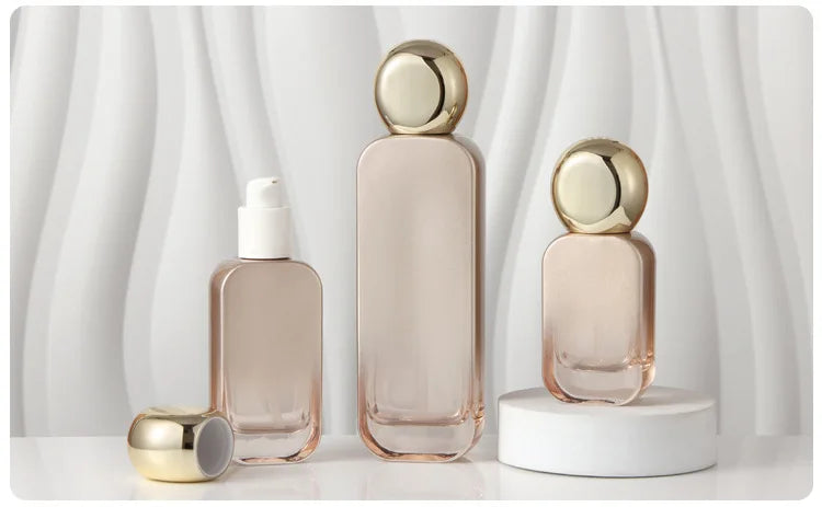 Spray Bottle Glass 20ml-120ml DIY Essential Oil Mist Sprayer Container Cream Lotion Jar Travel Refillable Pump Bottle for Lotion