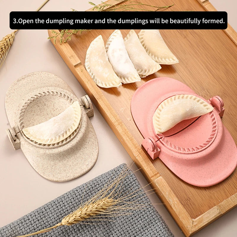 1PCS New DIY Wheat Straw Dumpling Maker Dumpling Machine Tools Dumpling Mold Clamp Baking Mold Pastry Kitchen Accessories