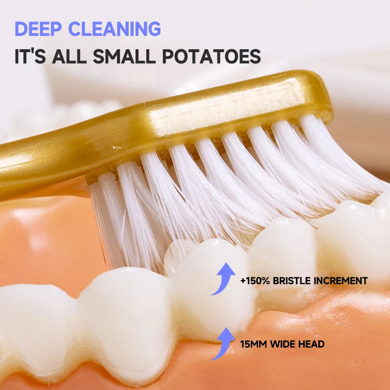 Toothbrush Adult Soft Hair Household Home Fur - Wide Head Ultra Fine Hair Anti Sensitivity Gum Protection - Suitable for Touring