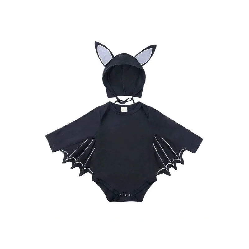 Halloween Children's Clothing Skull Skeleton Costume Bat-shaped Romper Baby Onesie