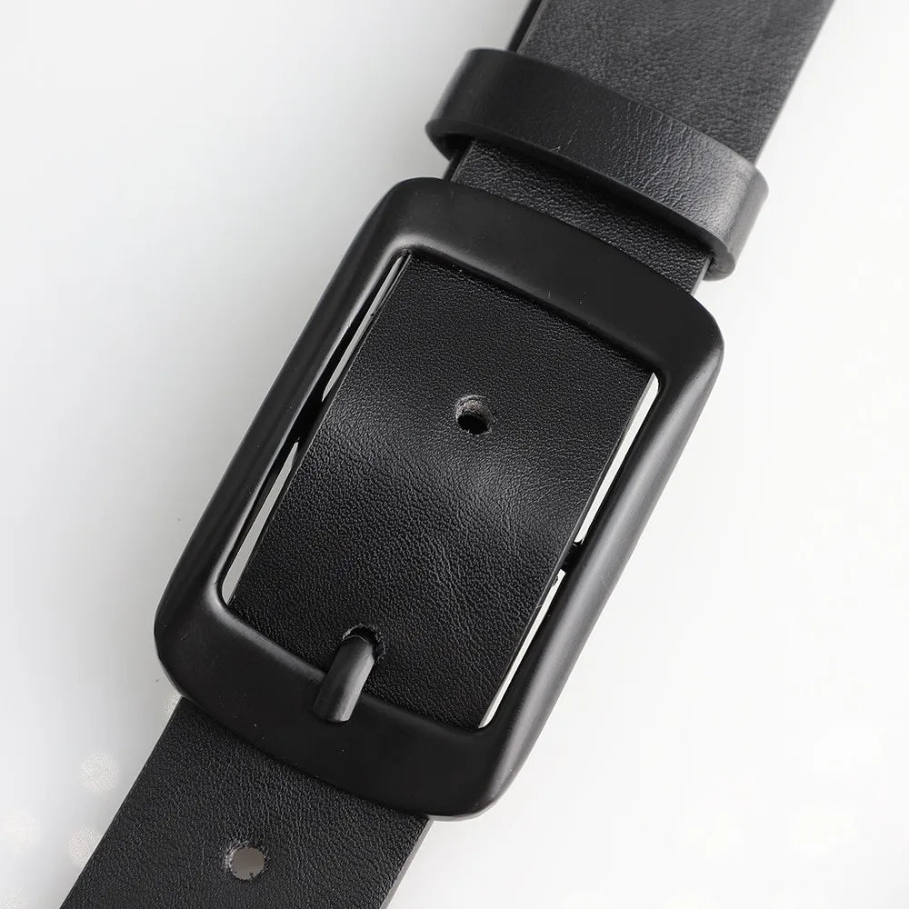 1pcs Men's Belt Classic Fashion PU Leather Belt High End Authentic Fashion Metal Buckle Women Belt Paired with Jeans Belt Unisex