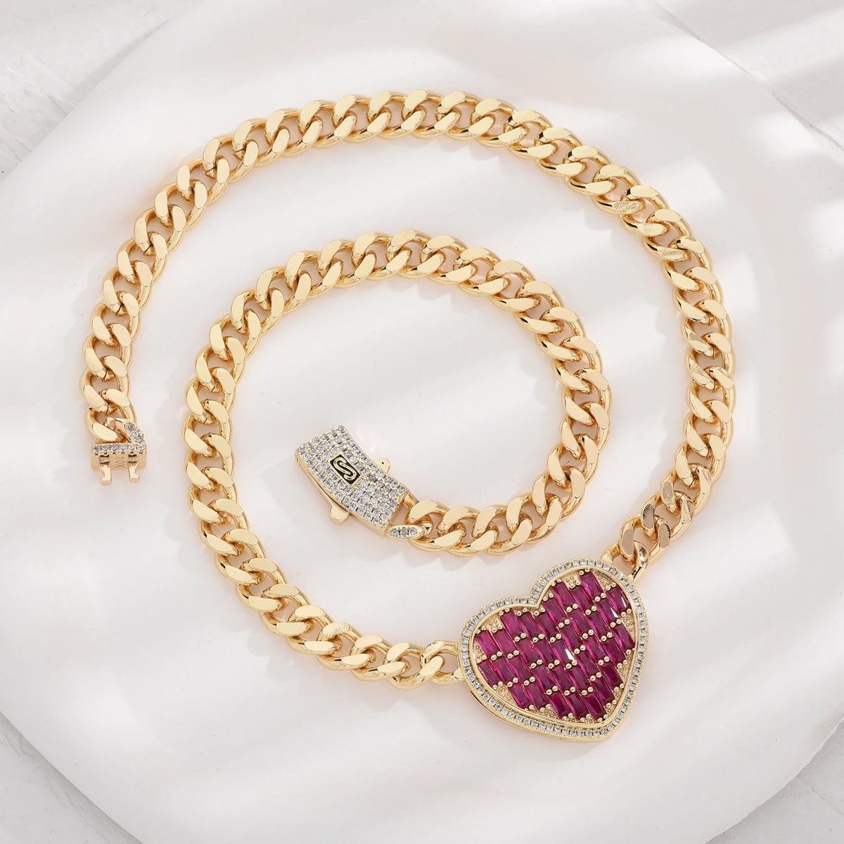 Fashionable love necklace 14K brass 8N multi-style heart-shaped necklace for women Christmas birthday New Year romantic gift