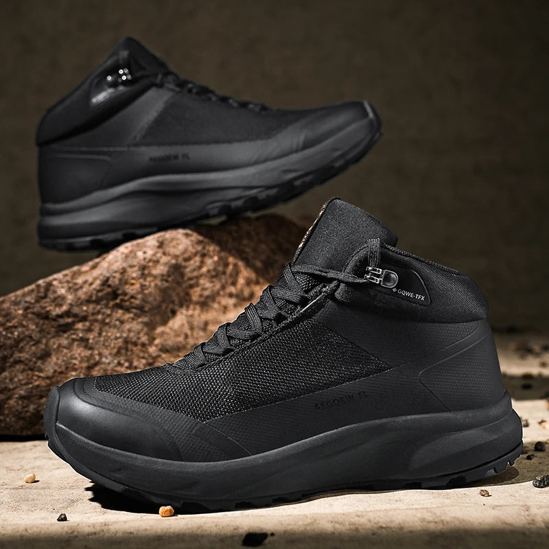 Waterproof Trekking Trainers for Men Comfortable and Supportive Man Hiking Sneakers Outdoor Activities Climbing Walking Shoes