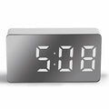 Multifunctional Table Clock Digital Alarm Snooze Mirror Display Time Night LED Light Desk Desktop Home Decor Gifts for Friends