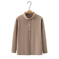 Basic Thermal Lapel Shirt for Women Casual Clothing Pullover Blouses Comfort and Warmth Tops Plus Size Autumn and Winter F5 9078