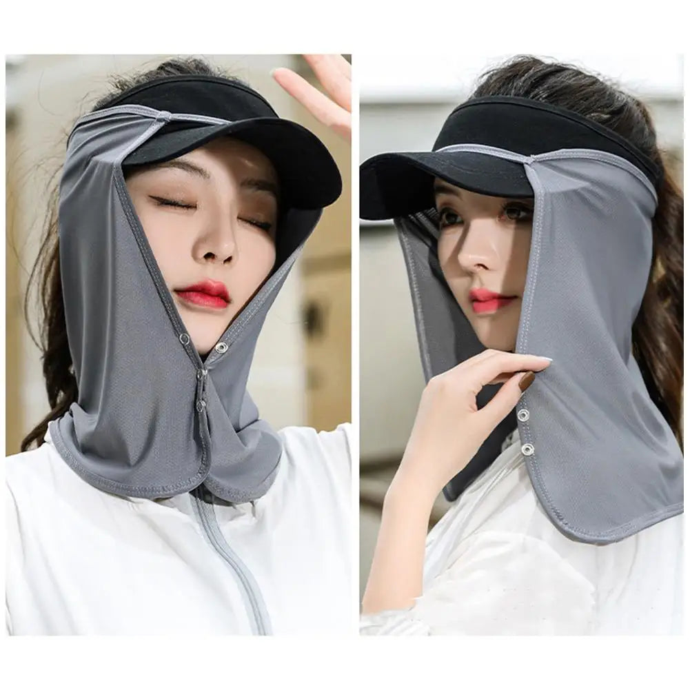 Face Summer Outdoor Cap Mask For Women Face Scarves For Men Sunscreen Veil Sunscreen Mask Anti-uv Face Cover Face Scarf