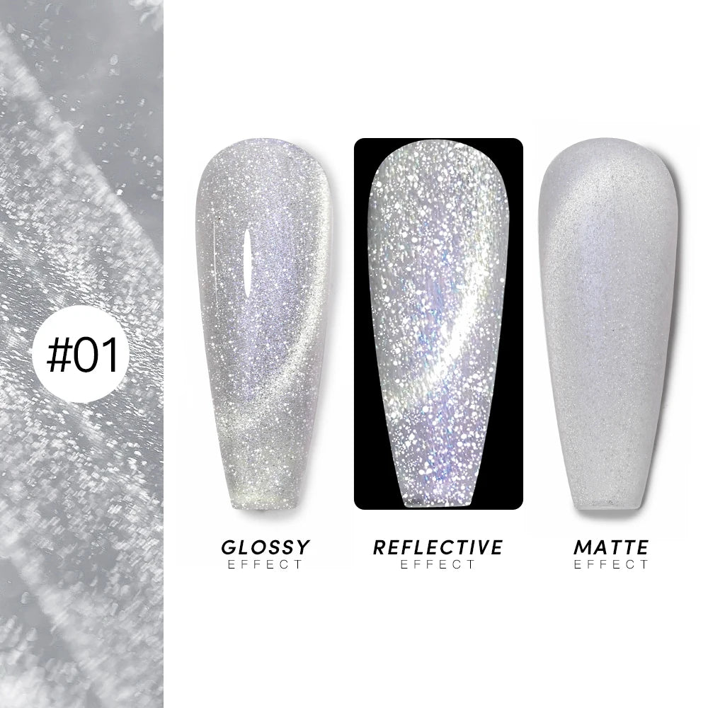 AS 15ml Cat Magnetic Gel Nail Polish Cat Eye Glitter Effect Semi Permanent 36 Colors  Soak Off UV Gel Varnish Manicure Nail Art