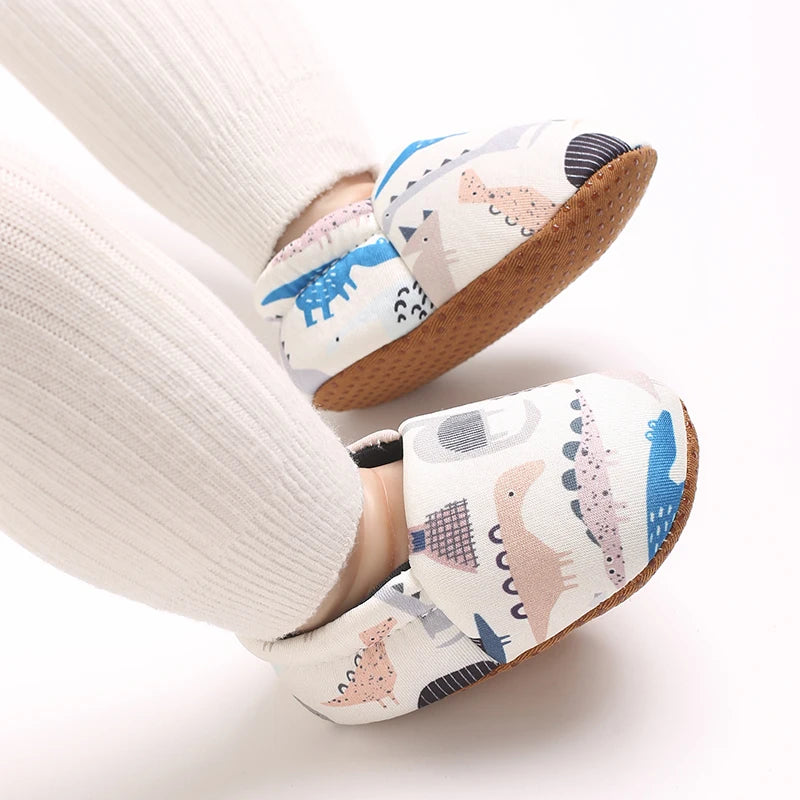 0-1Year Fashion Casual Shoes CartoonBaby Shoes Newborn Boy Girl First Walker Cute Spring and Autumn Pure Cotton Warm Soft Bottom