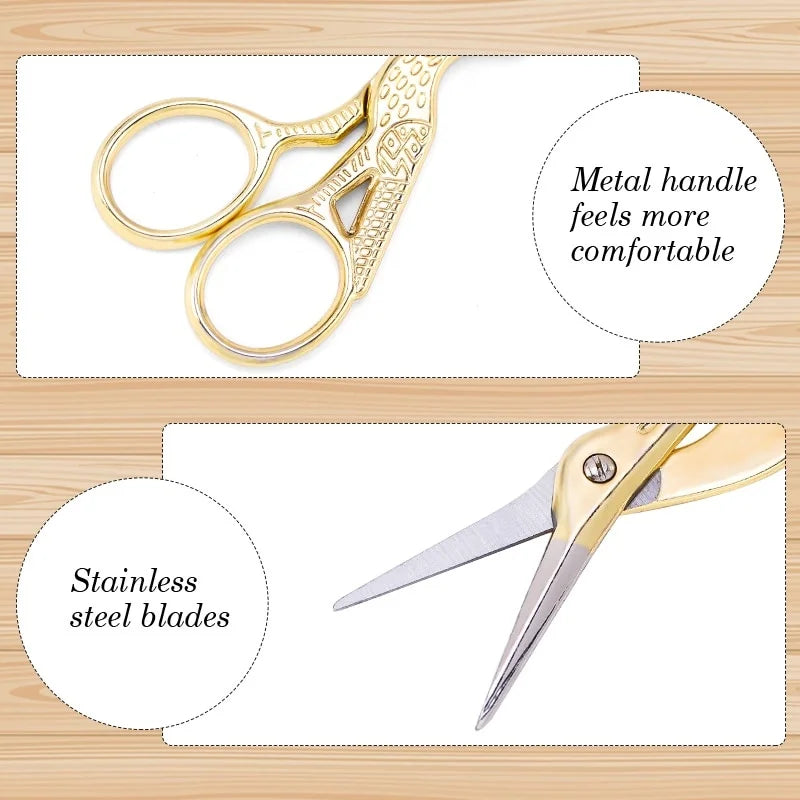 Eyebrow Scissor Makeup Eyelash Trimmer Facial Hair Remover Stainless Steel Nail Cuticle Manicure Scissor Beauty Makeup Tool