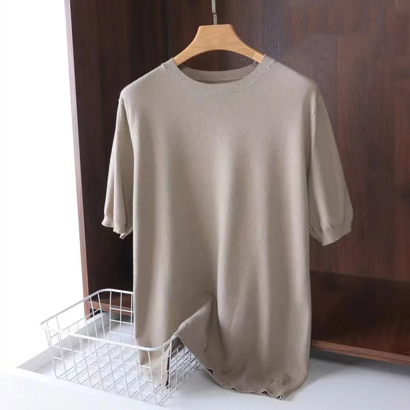 Superfine Merino Wool T shirt Men Base Shirt Wicking Breathable Quick Dry Anti-Odor No-itch Short Sleeve Tee Tops