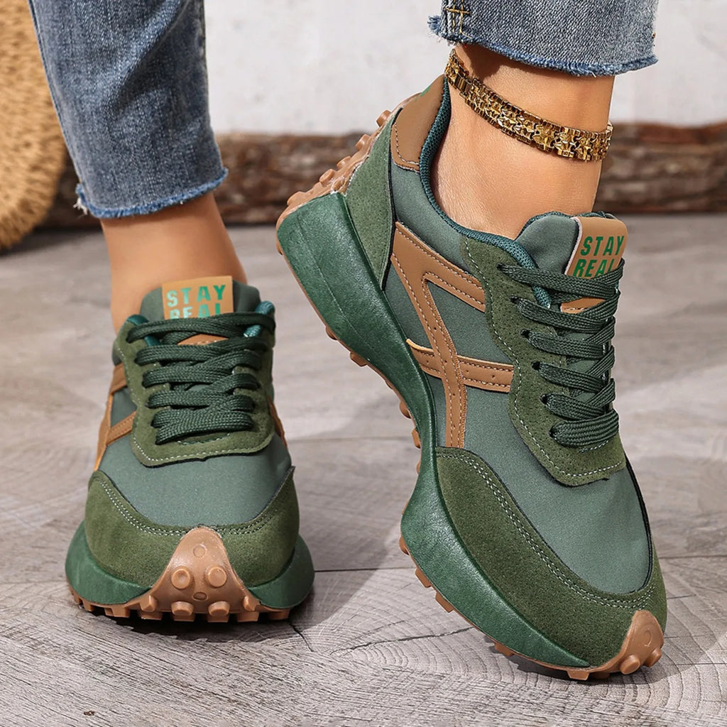 2025 New Women Sneakers Leisure Running Leather Shoes Fashion Designer Sneakers Women Luxury Platform Sports Shoes for Women