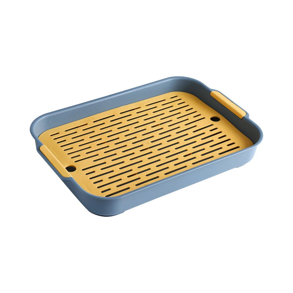 Tray Rabbit Litter Tray Smooth Corner Detachable Design Heightened Grid Design White Blue For Pet’s Training For Pet’s Training