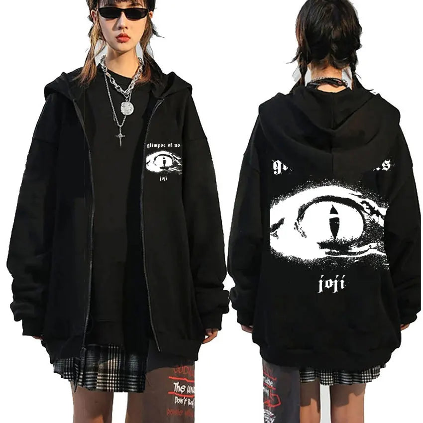 Singer Joji Glimpse of Us Zipper Hoodie Male Hip Hop Sweatshirt Man Fleece Cotton Streetwear Men Women Oversized Zip Up Jacket