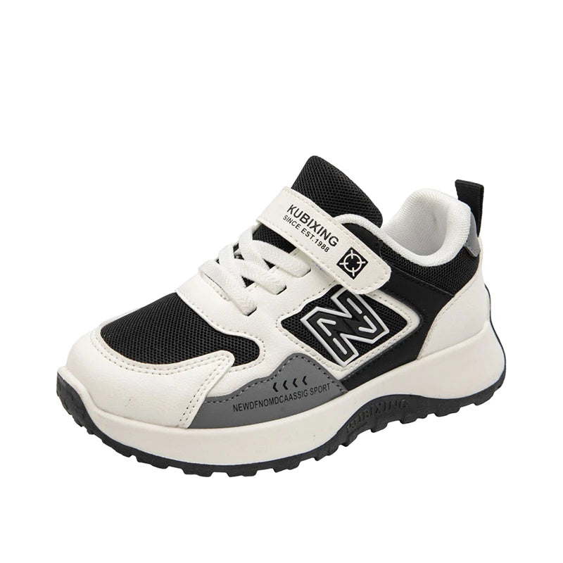 Children's Sneakers Kids Fashion Design White Non-slip Casual Shoes Boys Girls Hook Breathable Sneakers Toddler Outdoor Shoes