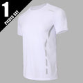1/4 Uds Camiseta Holgada de Verano para Hombre, Estampada, de Secado Rápido, Manga Corta, Juvenil, Informal, Deportiva, Fitness, Transpirable, para Mediana Edad