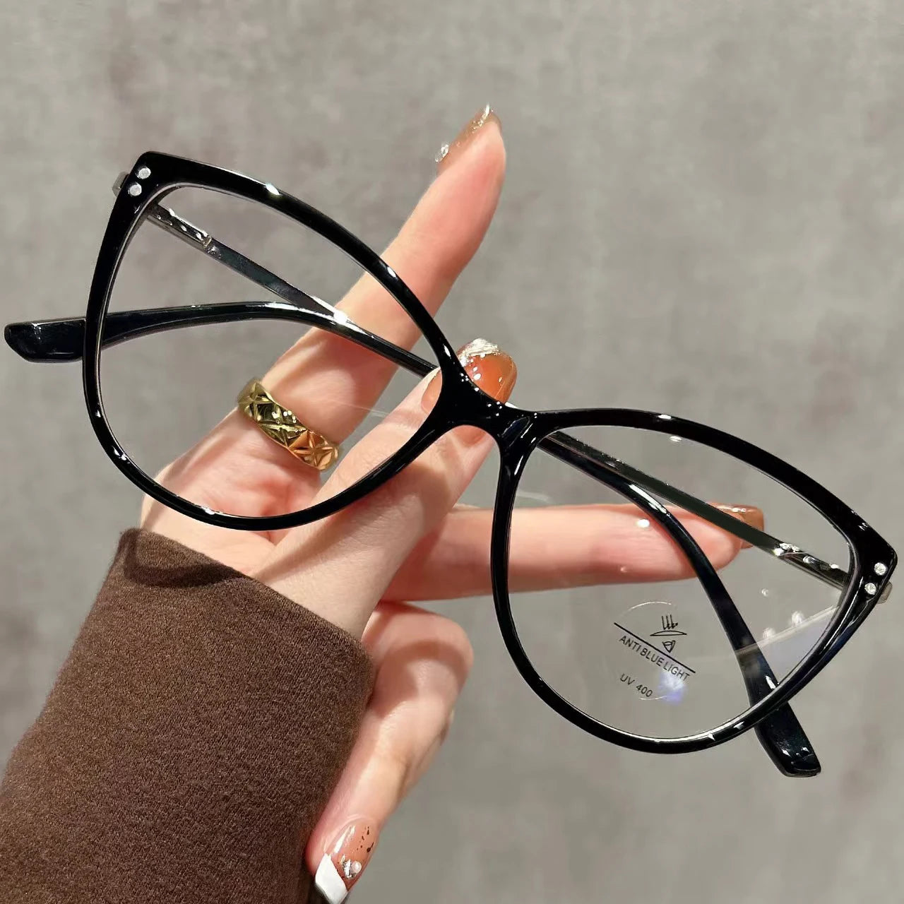 Retro Cat-eye Reading Glasses For Women Elegant Frame With Blue Light Blocking Lightweight And Stylish ReadingGlasses 9216