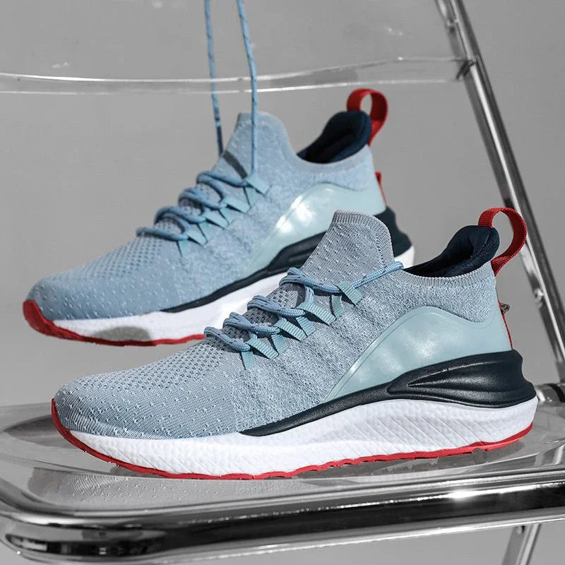 NEU Mijia Sportschuhe 4 Leichte, belüftete elastische Freizeitschuhe aus Strick Atmungsaktive rutschfeste Sneaker Laufschuhe Trainer-Sneaker
