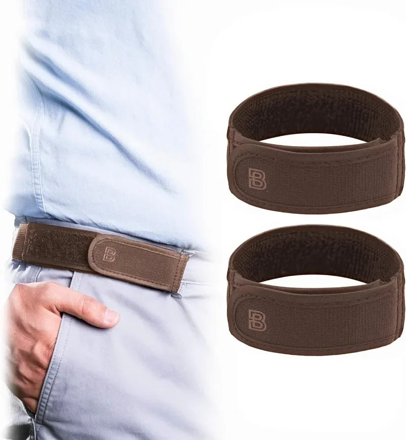 Buckle Free Waist Belts Men's Ultra-soft No Buckle Elastic Belts Fashion Comfortable Stylish Belt Loop Buckle-Free Belt Unisex